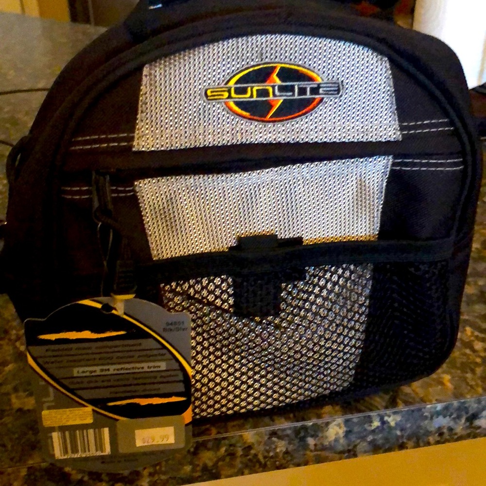 Bike handle bar bag. Black. New never used